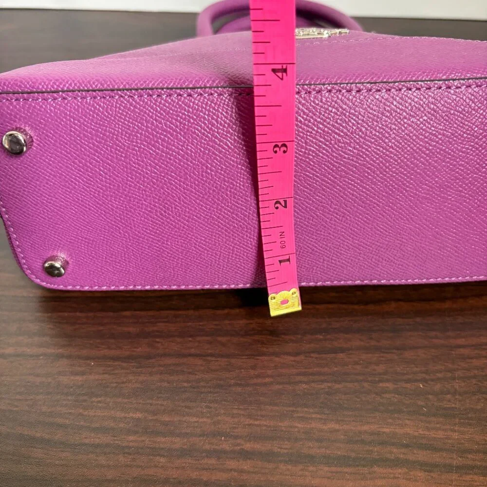 Coach Mini Sierra Dome Purple Satchel Crossbody Bag F57555 Preppy Quiet Luxury